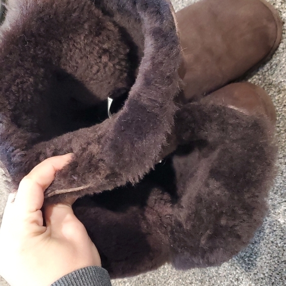 Ugg Australia tall boots Bailey Button Triplet II chocolate - Picture 15 of 16